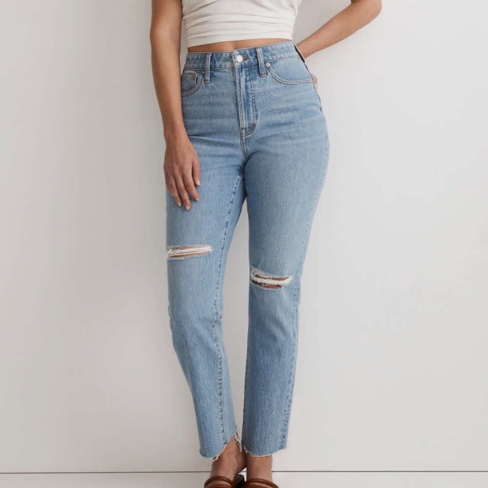Madewell The Curvy Perfect Vintage Jeans in Bradwell Wash High Rise
